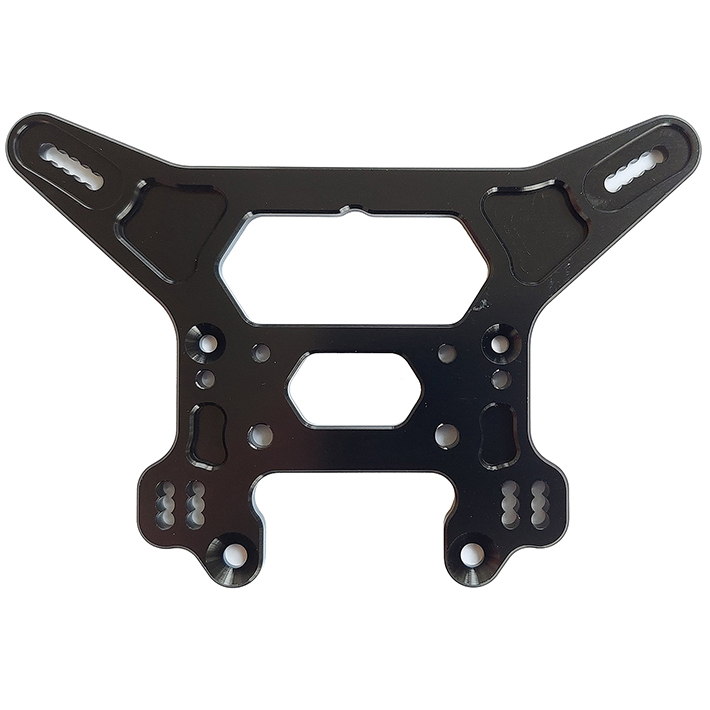 image ASSOCIATED RC8T3.2 REAR SHOCK TOWER ALUMINIUM BLACK - Image 1