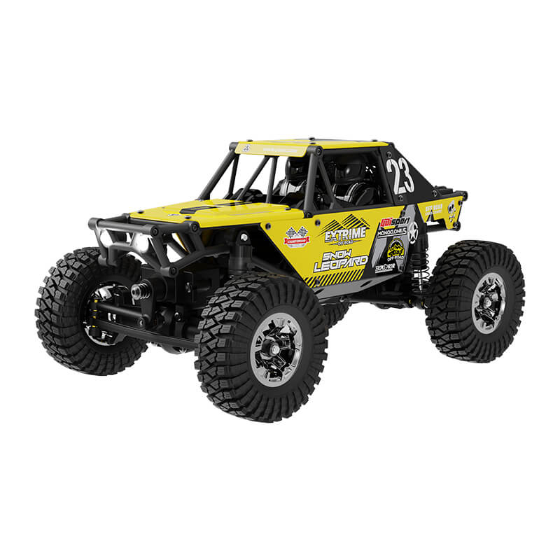 image UDI RC UCX24 SNOW LEOPARD 1/24 CRAWLER RTR BRUSHLESS 4WS YELLOW - Image 1