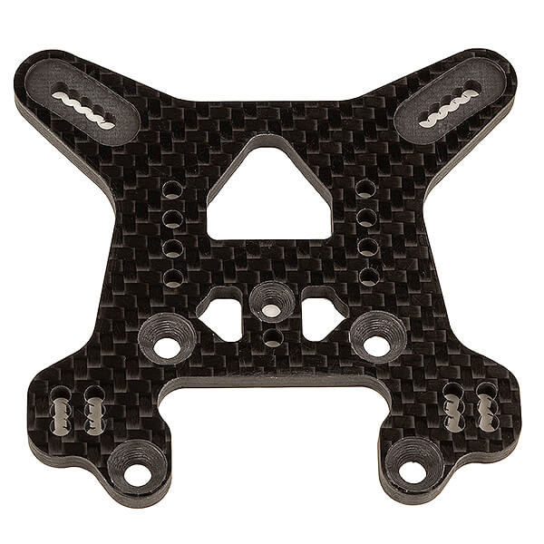 image TEAM ASSOCIATED RC8B4 FT REAR SHOCK TOWER, CARBON FIBRE - Image 1