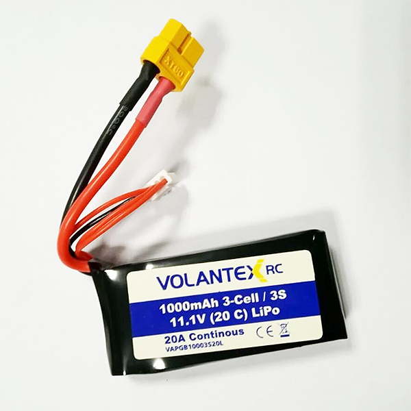 image VOLANTEX 11.1V 1000MAH LIPO XT60 PLUG 797-3BL - Image 1