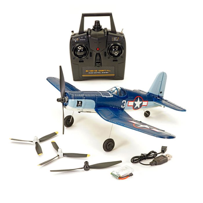VOLANTEX CORSAIR F4U 4CH V2 400MM BRUSHED w/GYRO EPP RTF - Image 1