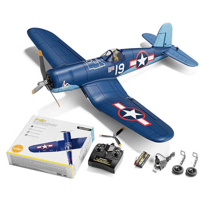 VOLANTEX F4U CORSAIR BLUE 4CH 500MM BRUSHLESS WITH GYRO RTF - Image 1