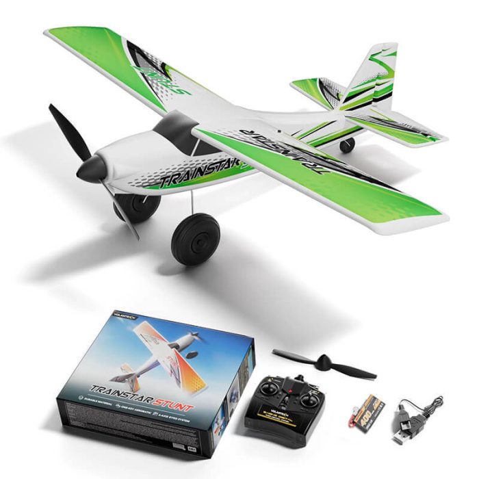 VOLANTEX TRAINSTAR STUNT 500MM 4CH BRUSHLESS WITH GYRO RTF GREEN - Image 1