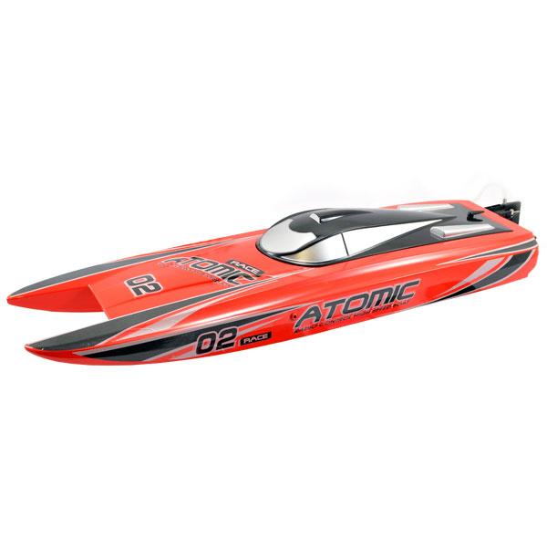 image VOLANTEX RACENT ATOMIC 70CM BRUSHLESS RACING BOAT ARTR (RED) - Image 1