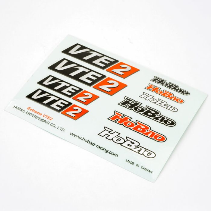 HOBAO HYPER VTE2 DECAL SHEET - Image 1