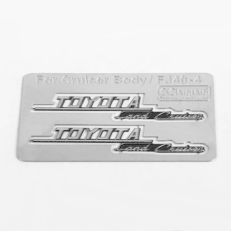 image RC4WD SIDE METAL EMBLEMS FOR RC4WD CRUISER BODY (SIDE B) - Image 1