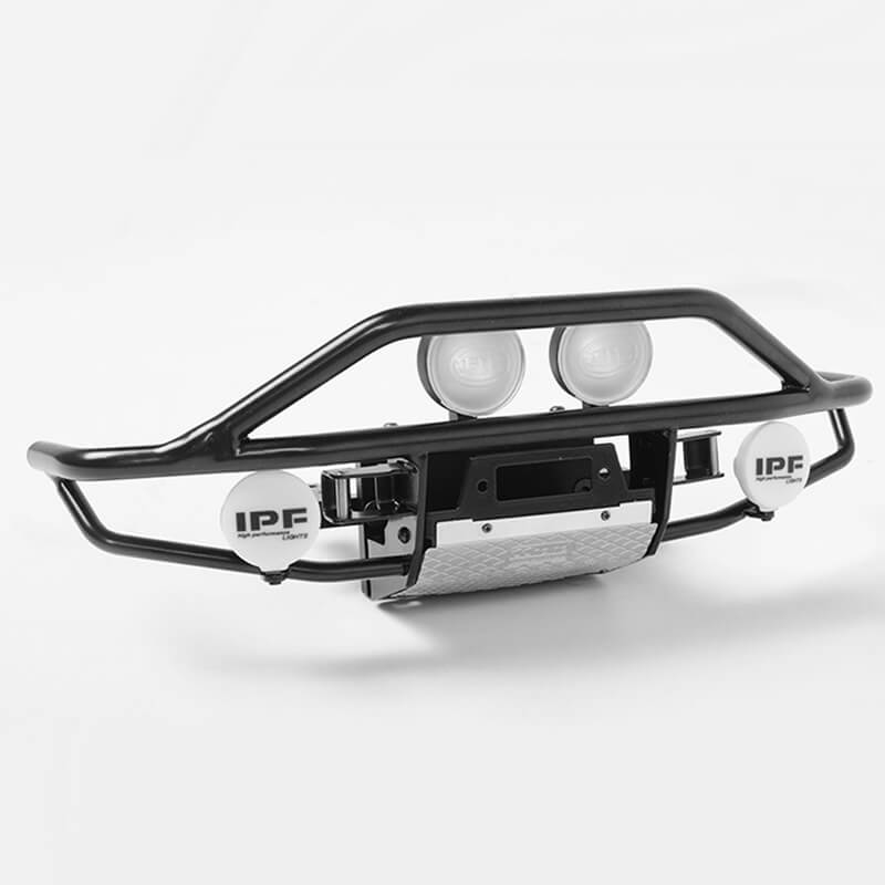 image RC4WD ROUGH STUFF METAL FRONT BUMPER FOR RC4WD TRAIL FINDER 2 (HELLA & IPF ROUND LIGHTS) - Image 1
