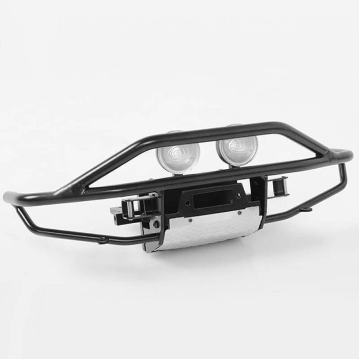 RC4WD ROUGH STUFF METAL FRONT BUMPER FOR RC4WD TRAIL FINDER 2 (HELLA ROUND LIGHTS) - Image 1