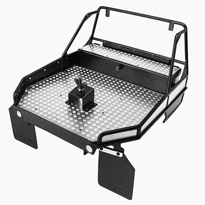 image RC4WD REAR TUBE BED FOR TRAIL FINDER 2 W/MUD FLAPS (BLACK)1+ - Image 1
