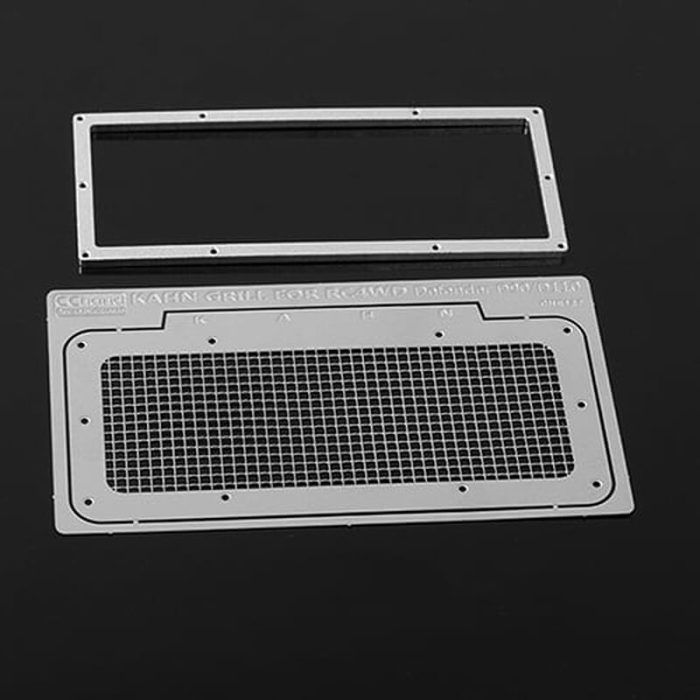RC4WD KAHN STYLE FRONT GRILLE FOR D90/D110 BODIES (SILVER) - Image 1