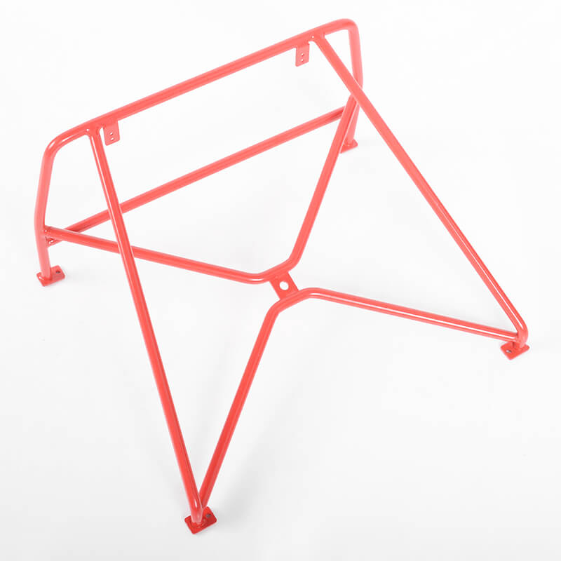 image RC4WD ROLL BAR RACK W/SPARE MOUNT FOR RC4WD CHEVY BLAZER BODY (RED) - Image 1