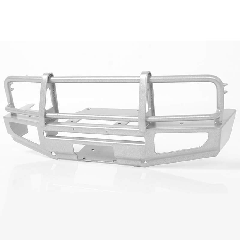 image RC4WD TRIFECTA FRONT BUMPER, SLIDERS & SIDE BARS FOR LAND CRUISER LC70 BODY (SILVER) - Image 1