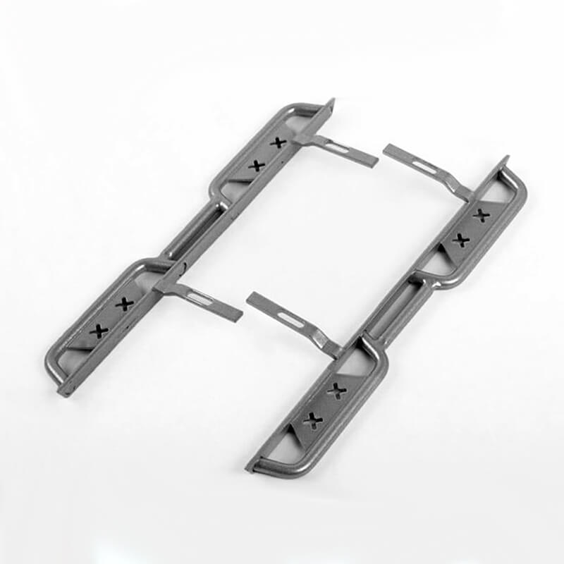 image RC4WD ROUGH STUFF METAL SIDE SLIDERS FOR AXIAL SCX10 II 1969 CHEVROLET BLAZER (SILVER) - Image 1