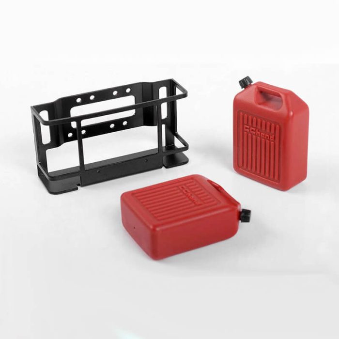 RC4WD 1/10 DUAL PORTABLE JERRY CANS W/ MOUNT - Image 1