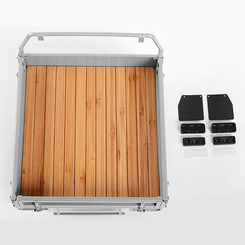 image RC4WD KOBER REAR BED W/ MUD FLAPS FOR TF2 MOJAVE BODY (SILVER) - Image 1