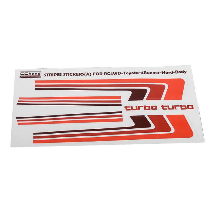RC4WD RETRO BODY STRIPES FOR 1985 TOYOTA 4RUNNER HARD BODY - Image 1