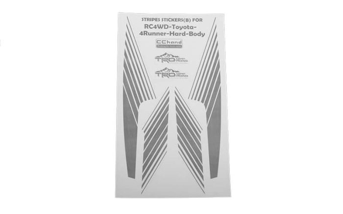 RC4WD BOOGIE BODY STRIPES FOR 1985 TOYOTA 4RUNNER HARD BODY - Image 1