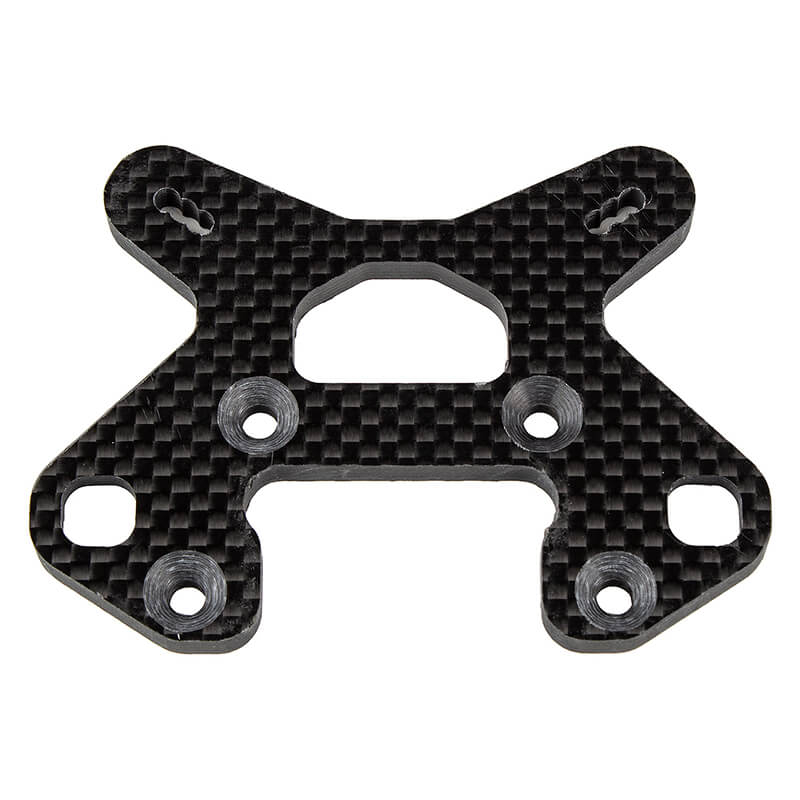 image TEAM ASSOCIATED RC8B4.1/e FT FRONT SHOCK TOWER 26.5, CARBON - Image 1