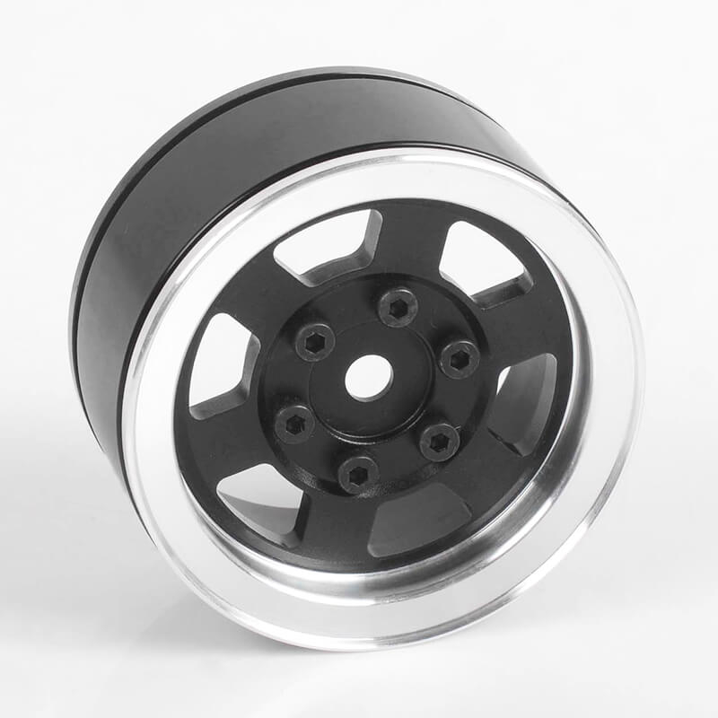 image RC4WD SIX-SPOKE 1.55" INTERNAL BEADLOCK WHEELS (BLACK) - Image 1