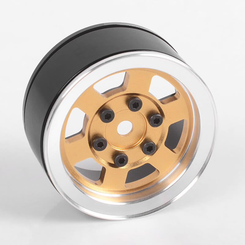 image RC4WD SIX-SPOKE 1.55" INTERNAL BEADLOCK WHEELS (GOLD) - Image 1