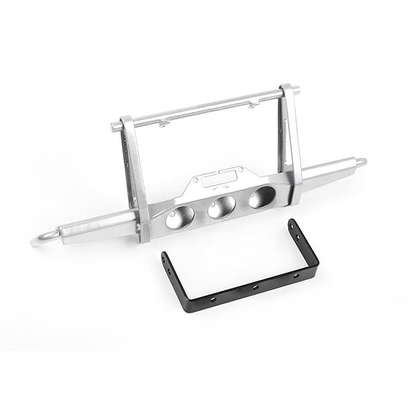 image RC4WD SHIRYA FRONT WINCH BUMPER FOR VANQUISH VS4-10 ORIGIN BODY (SILVER) - Image 1