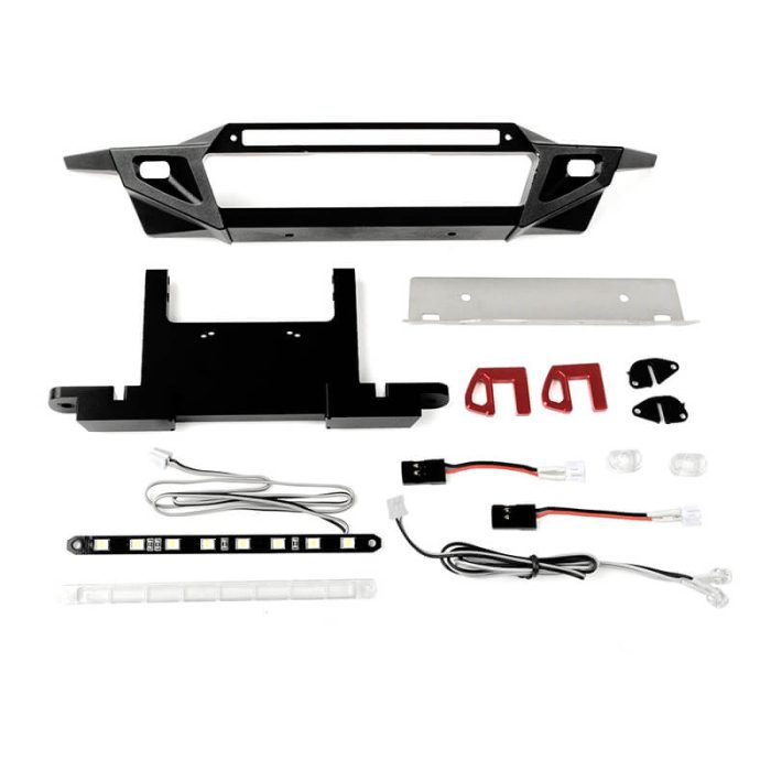 RC4WD ROOK METAL FRONT BUMPER WITH LED FOR TRAXXAS TRX-4 2021 BRONCO - Image 1