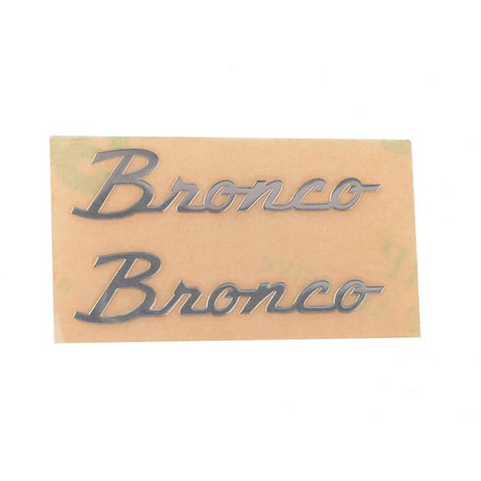 RC4WD SIDE METAL EMBLEM FOR AXIAL SCX10 III EARLY FORD BRONCO (SILVER) - Image 1