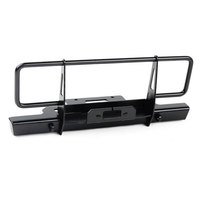 RC4WD OXER STEEL FRONT WINCH BUMPER FOR AXIAL SCX10 III EARLY FORD BRONCO (BLACK) - Image 1