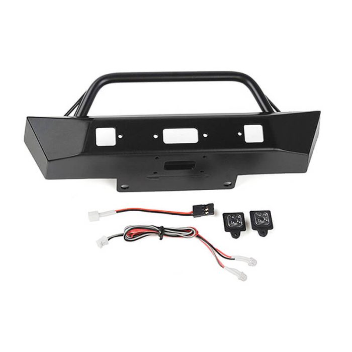 RC4WD EON METAL FRONT STINGER BUMPER W/LED FOR AXIAL SCX6 JEEP WRANGLER JLU - Image 1