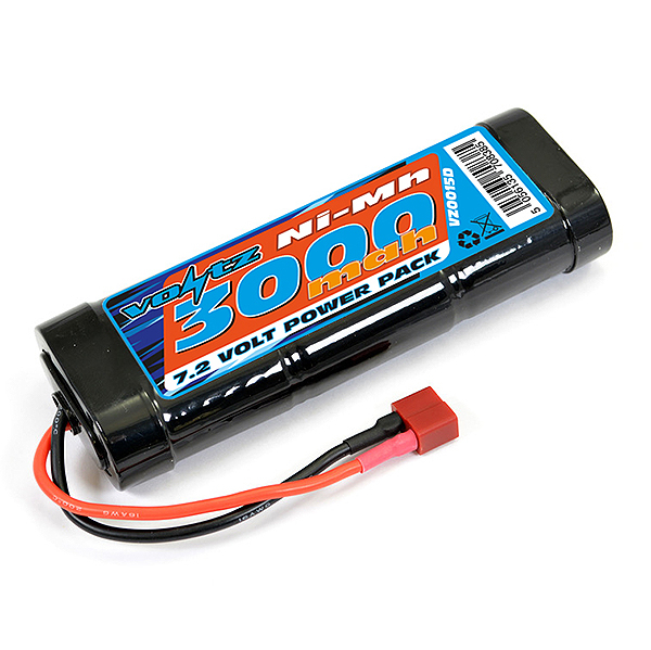 image VOLTZ 3000MAH 7.2v NIMH STICK PACK W/DEANS CONNECTOR - Image 1