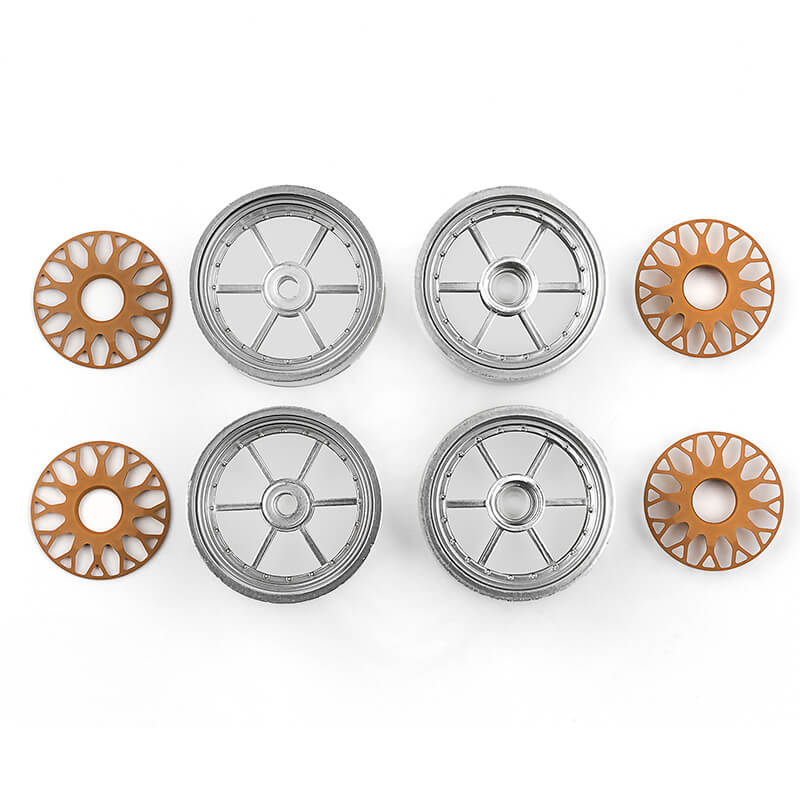 image TEAM ASSOCIATED RC10DS WHEELS FRONT & REAR - Image 1