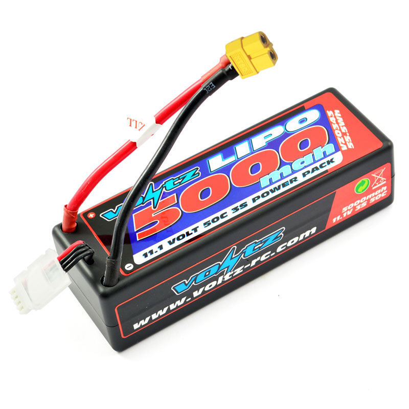 image VOLTZ 5000mah HARD CASE 11.1V 50C LIPO STICK PACK XT60 - Image 1