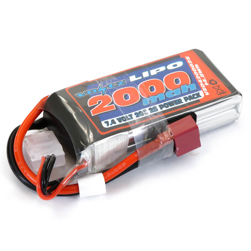 image VOLTZ 2000mah 7.4V 20C LIPO BATTERY - Image 1