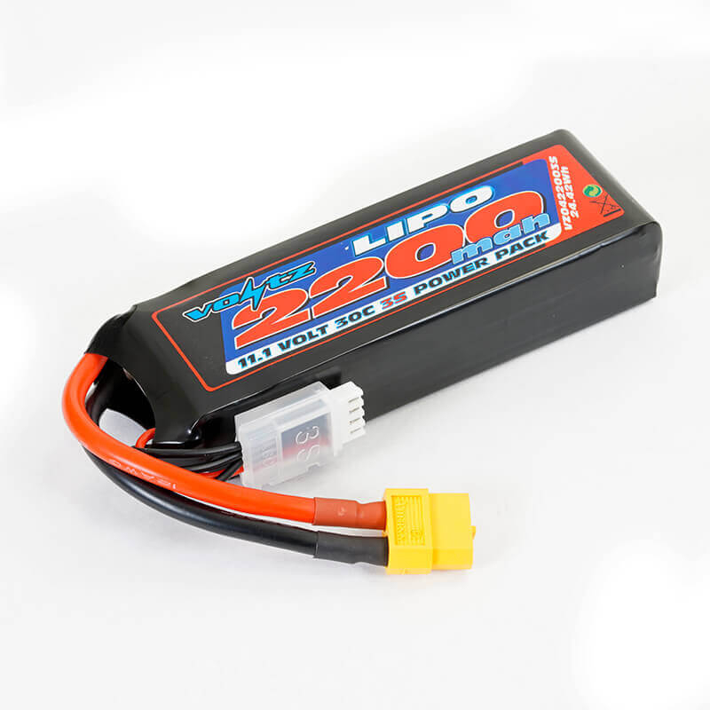 image VOLTZ 2200mah 11.1V 30C LIPO BATTERY w/XT60 - Image 1