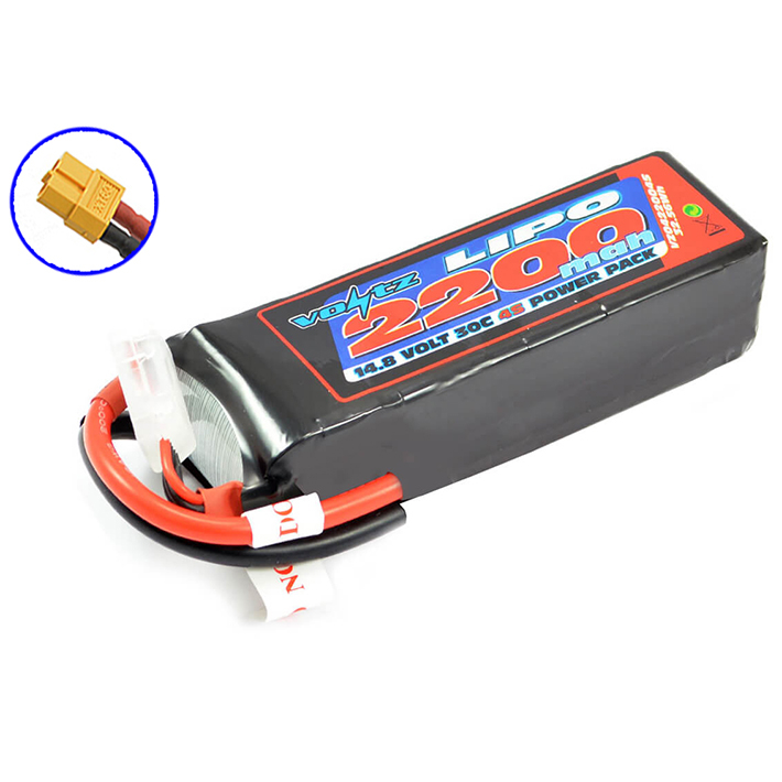 image VOLTZ 2200mah 14.8V 30C LIPO BATTERY w/XT60 - Image 1