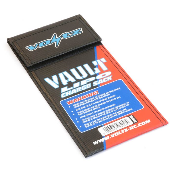 VOLTZ CHARGE VAULT LIPO SACK/BAG SMALL 10cm x 20cm - Image 1