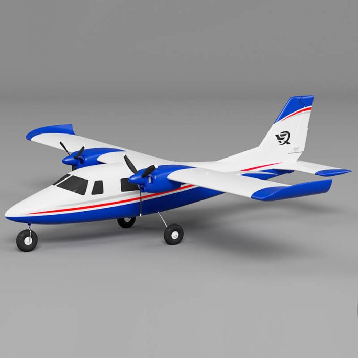 XFLY P68 TWIN 850mm WINGSPAN WITHOUT TX/RX/BATTERY - BLUE - Image 1