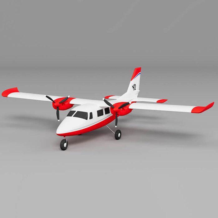 XFLY P68 TWIN 850mm WINGSPAN WITHOUT TX/RX/BATTERY - RED - Image 1