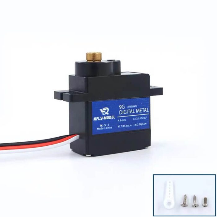 XFLY 9G DIGITAL METAL GEAR SERVO REVERSE WITH 550MM LEAD - Image 1