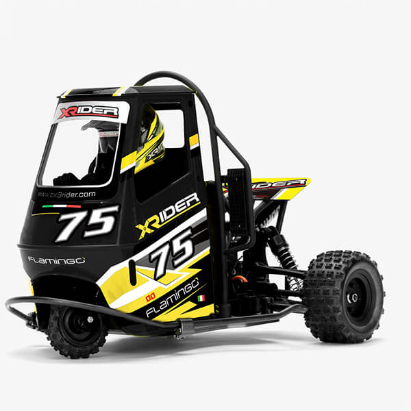 image X-RIDER FLAMINGO 1/8 RC TRICYCLE RTR - BLACK - Image 1