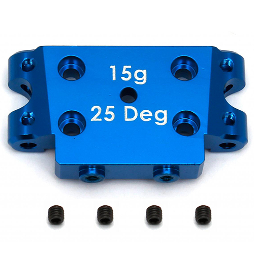 image ASSOCIATED B5/B5M FACTORY TEAM ALUM. BULKHEAD 25 DEGREE (15g) - Image 1