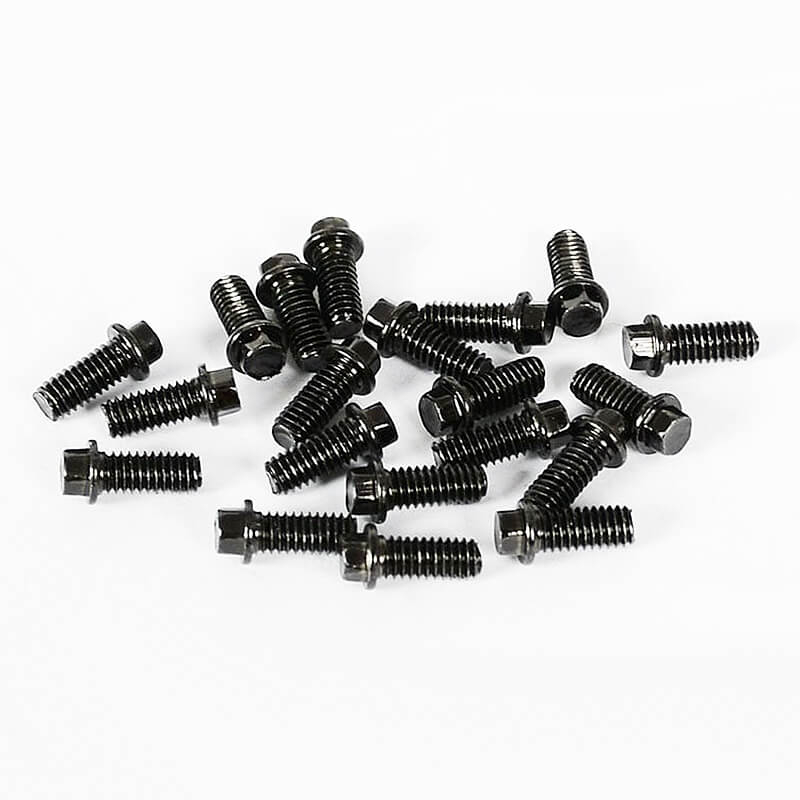 image RC4WD MINIATURE SCALE HEX BOLTS (M2.5 X 6MM) (BLACK) - Image 1