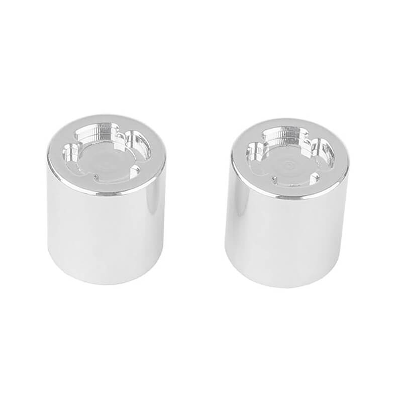 image RC4WD 1/8 SCALE REAR HUBS (CHROME) - Image 1
