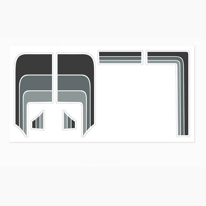 image RC4WD TOYOTA 79-81 BODY DECALS (GREY) - Image 1