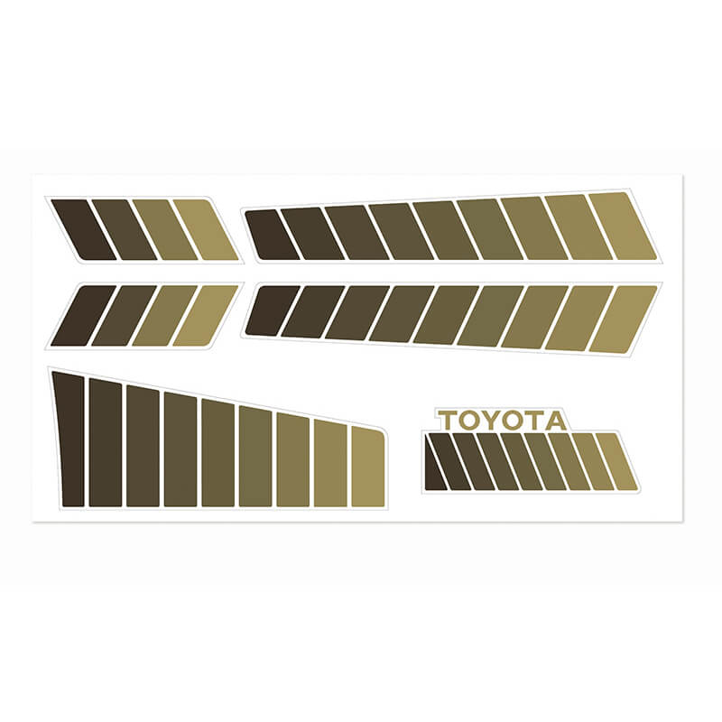 image RC4WD TOYOTA 84-85 BODY DECALS (BROWN) - Image 1