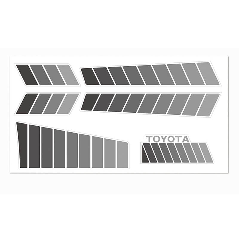 image RC4WD TOYOTA 84-85 BODY DECALS (GREY) - Image 1