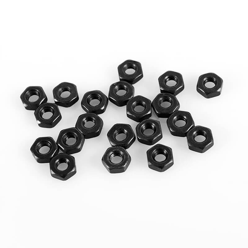 image RC4WD REGULAR M2.5 BLACK NUTS (20) - Image 1
