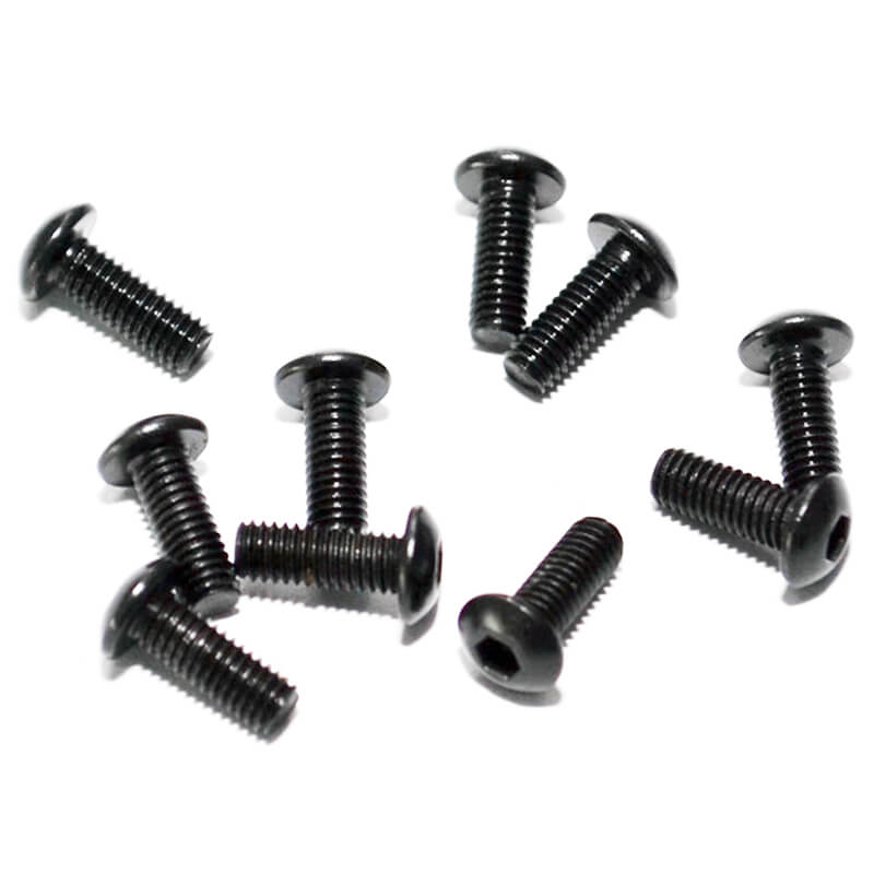image RC4WD STEEL BUTTON HEAD CAP SCREWS M3 X 8MM (10) - Image 1