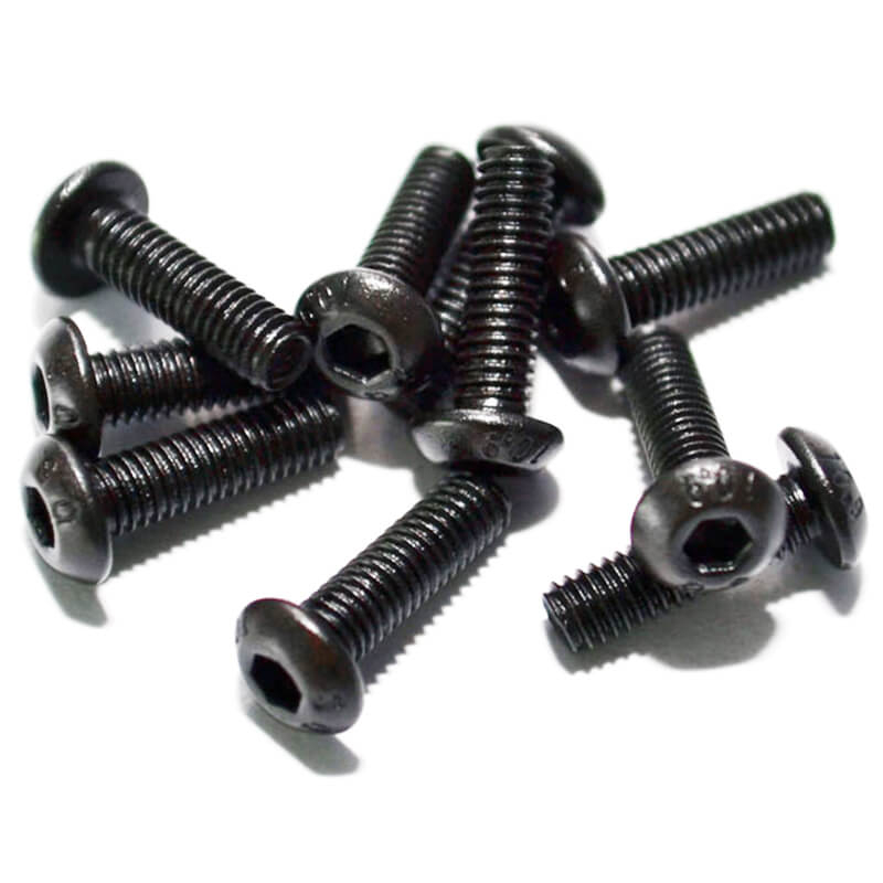 image RC4WD STEEL BUTTON HEAD CAP SCREWS M3 X 10MM (10) - Image 1