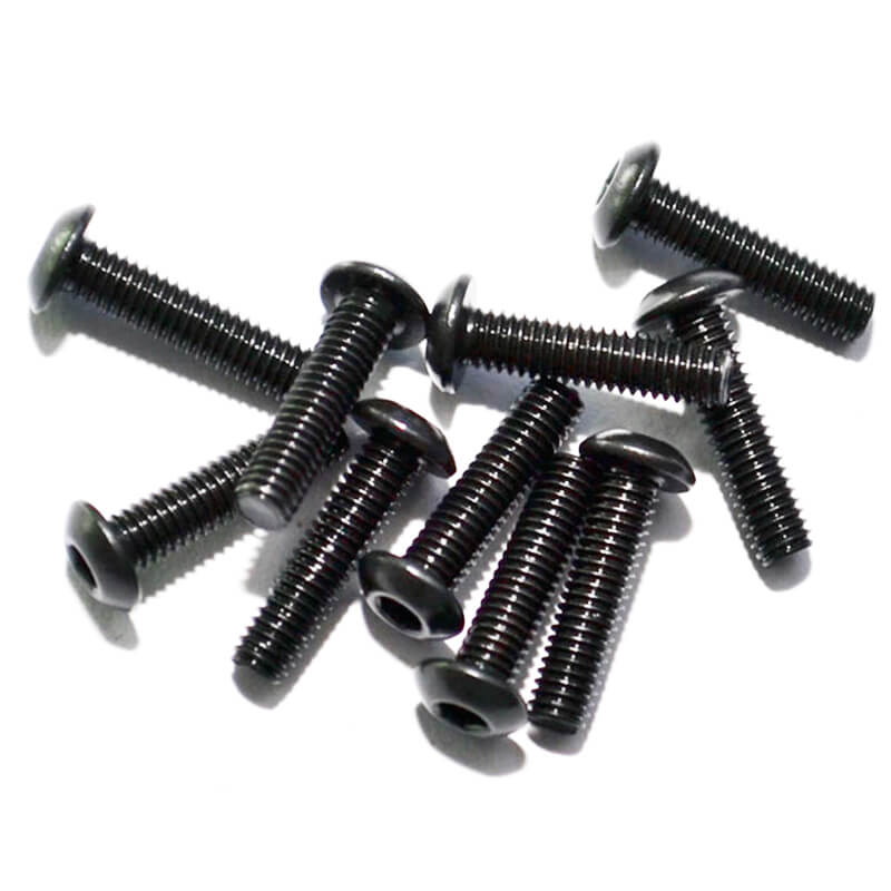 image RC4WD STEEL BUTTON HEAD CAP SCREWS M3 X 12MM (10) - Image 1